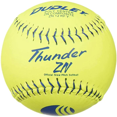 Dudley 12 in USSSA Thunder ZN Hard Core Slow-Pitch Softballs 12-Pack                                                            