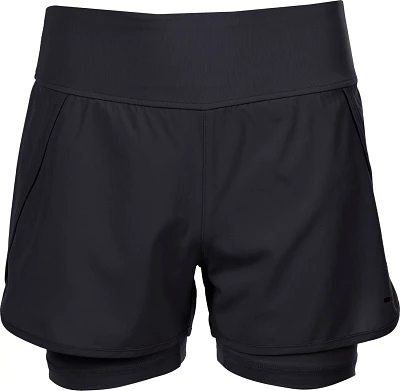 BCG Girls' Run Knit WB 2-in-1 Running Shorts