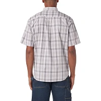 Dickies Men's Flex Woven Plaid Button Down Work Shirt