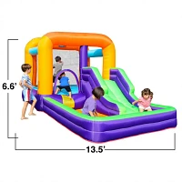 CocoNut Castles Jumpy Bouncy Castle with Slide and Splash Pad                                                                   