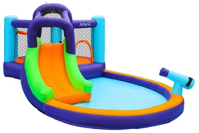CocoNut Castles Bouncy Slide Water Park with Water Cannon                                                                       