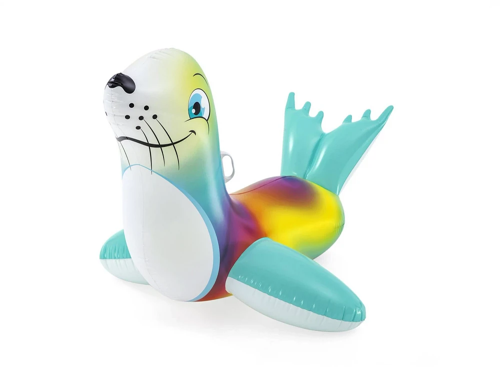 H2OGO! Kids' Flash N' Splash Ride-On Seal Pool Float                                                                            