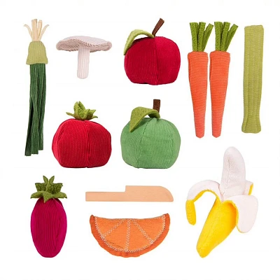 PopOhVer Plush Fruits and Vegetables Toy Set                                                                                    