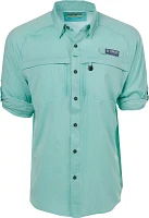 Magellan Outdoors Men's Heather Pro Angler Long Sleeve Fishing Shirt