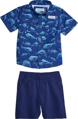 Magellan Outdoors Boys' Laguna Madre Print Shirt and Short Set