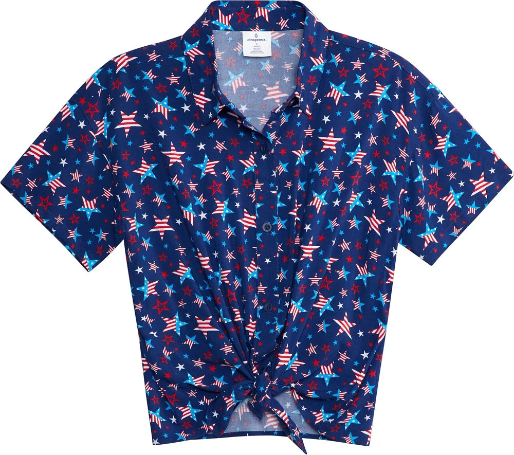 O'Rageous Juniors' Cabana Short Sleeve Top