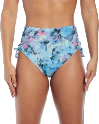 Nike Women's Swim Lace Up Print Bikini Bottoms