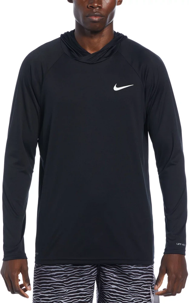 Nike Men's Swim Essential Long Sleeve Hooded Hydroguard Top