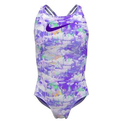 Nike Girls' Dream Clouds Spiderback 1-Piece Swimsuit