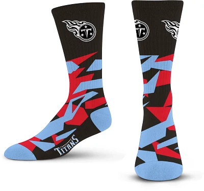 For Bare Feet Tennessee Titans Shattered Camo Crew Socks