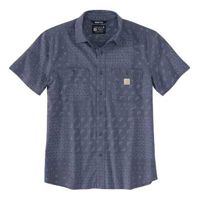 Carhartt Men's Rugged Flex Relaxed Fit Lightweight Print Button-Up Shirt