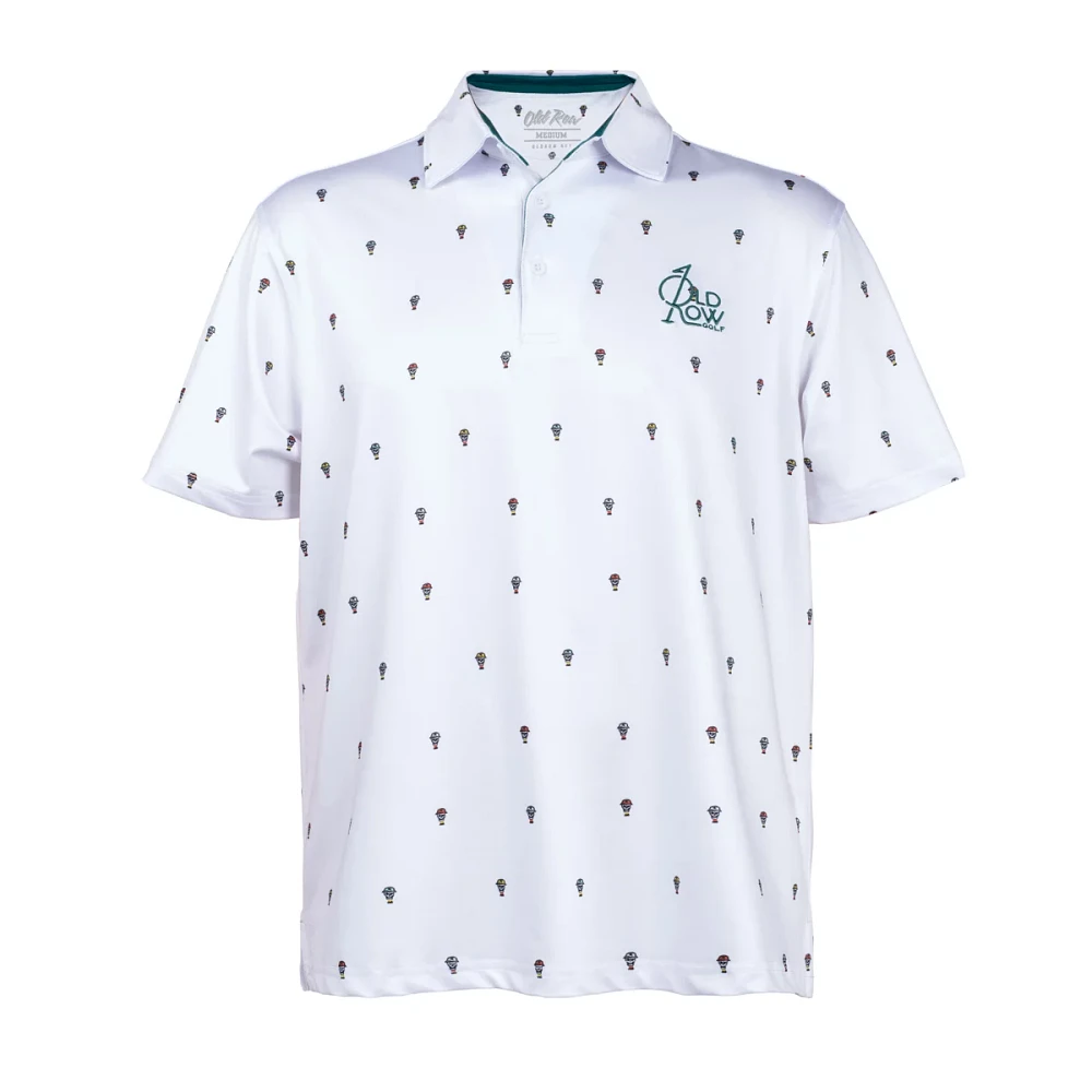 Old Row Men's Skull Printed Polo Shirt