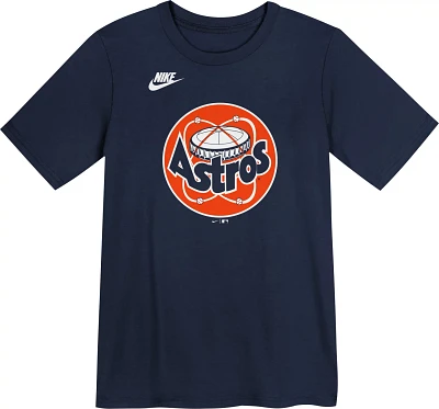 Nike Boys' Houston Astros Cooperstown Team Logo Short Sleeve T-shirt