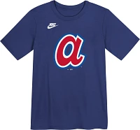 Nike Boys' Atlanta Braves Cooperstown Team Logo Short Sleeve T-shirt