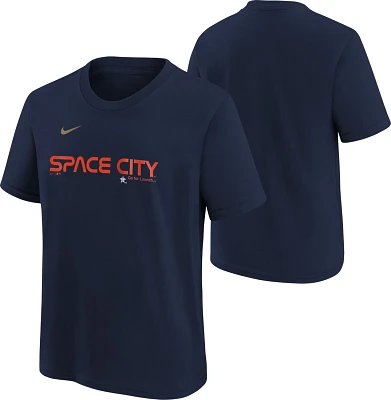 Nike Youth Houston Astros City Connect Wordmark Short Sleeve T-shirt