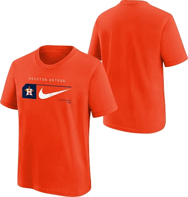 Nike Youth Houston Astros Swoosh Lockup Short Sleeve T-shirt