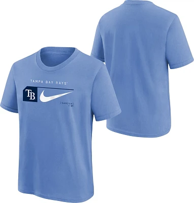 Nike Youth Tampa Bay Rays Swoosh Lockup Short Sleeve T-shirt