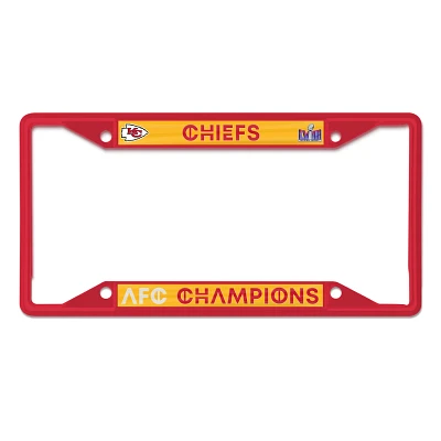 Wincraft Chiefs 2023 Conference Champs Metal License Plate Frame                                                                