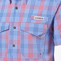 Magellan Outdoors Men's Southern Summer Gingham Plaid Short Sleeve Shirt