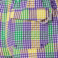 Magellan Outdoors Boys' Mardi Gras Seersucker Gingham Boat Shorts