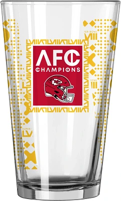 Logo Brands Chiefs 2023 Conference Champs 16oz Roster Pint Glass                                                                