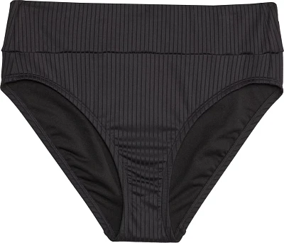 Freely Women's Ribbed Banded High Waist Swim Bottoms
