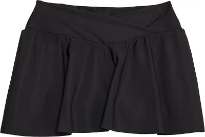 Freely Women's Solid V-Waist Swing Skort Swim Bottoms