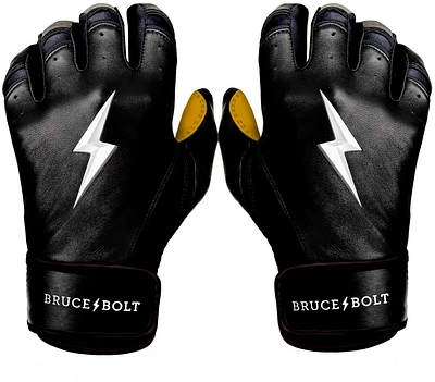 BRUCE BOLT Adults' Premium Pro Short Cuff Batting Gloves