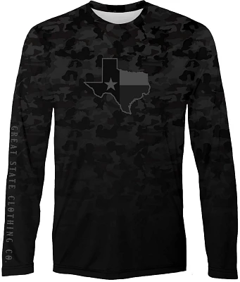 FLOGROWN Men's Great State Texas Camo Performance Long Sleeve Shirt