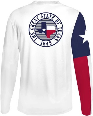 Great State Men's Texas Flag Sleeve Long-Sleeve Performance T-Shirt