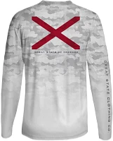 Great State Men's Alabama Flag Camo Performance Long Sleeve Graphic T-shirt