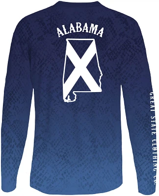 Great State Men's Alabama Sportsman Skin Performance Long Sleeve Graphic T-shirt