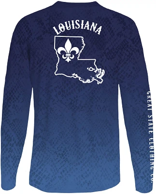 Great State Men's Louisiana Sportsman Skin Performance Long Sleeve T-shirt