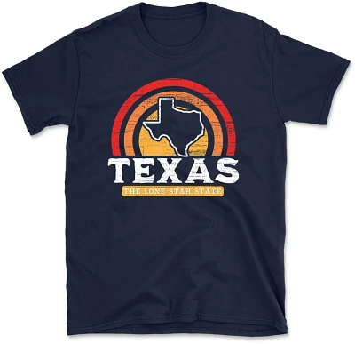 State Life Men's TEXAS Center Retro Short Sleeve Graphic T-shirt                                                                