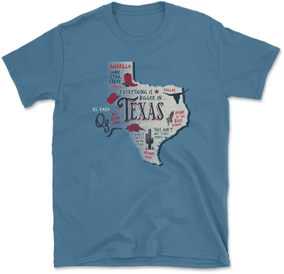 State Life Men's TEXAS State Icons Short Sleeve Graphic T-shirt                                                                 