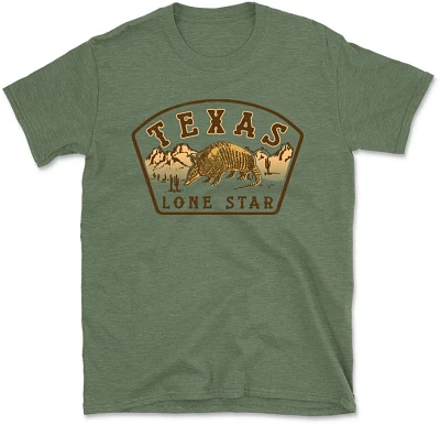 State Life Men's Texas Armadillo Crest Short Sleeve Graphic T-shirt