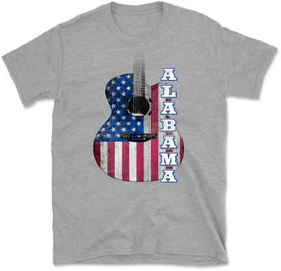 State Life Men's Alabama Guitar Short Sleeve Graphic T-shirt