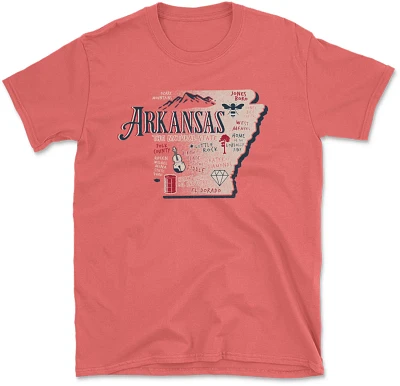 State Life Men's ARKANSAS Icons Short Sleeve Graphic T-shirt