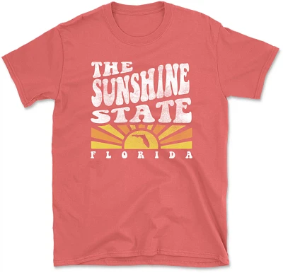 State Life Women's W FLORIDA Groovy Sunset Short Sleeve Graphic T-shirt