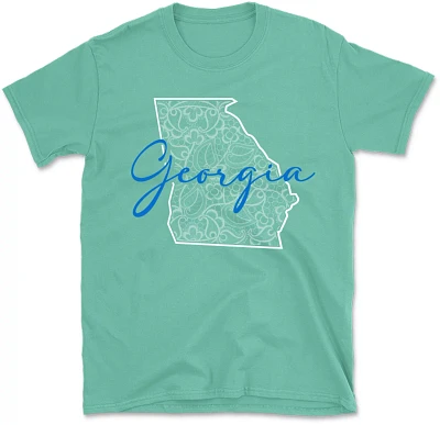 State Life Women's Georgia INSIDE LACE Short Sleeve Graphic T-shirt