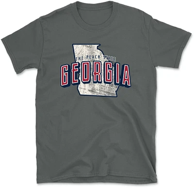 STATE LIFE Men's M GEORGIA  SCRATCH Short Sleeve Graphic T-shirt