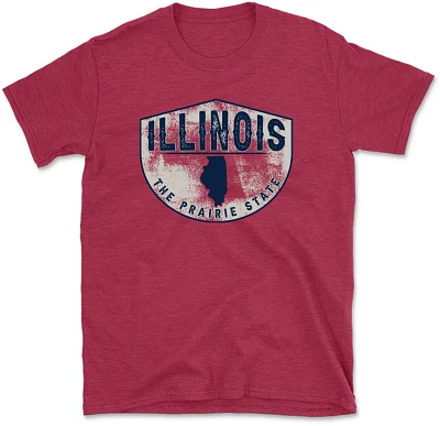 State Life Men's iLLINOIS CENTER CUT Short Sleeve Graphic T-shirt