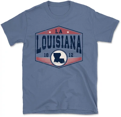 State Life Men's LOUISIANA HEX SEAL Short Sleeve Graphic T-shirt