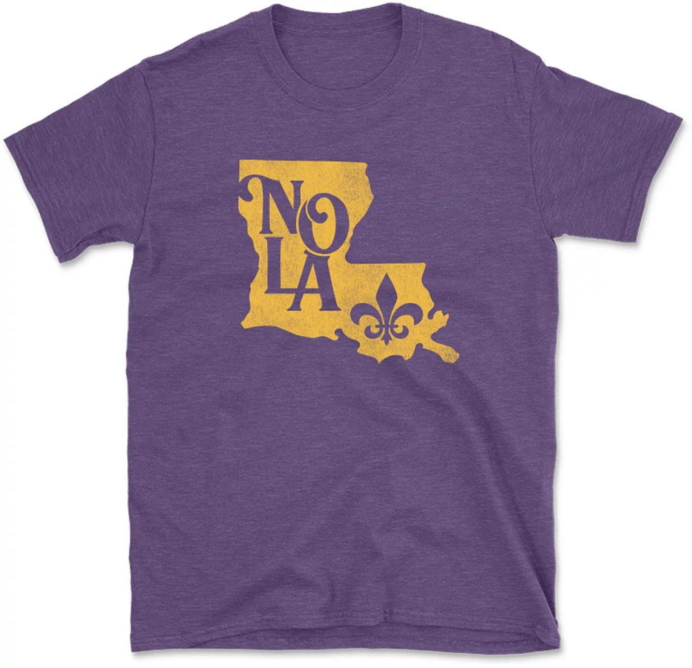 State Life Men's LOUISIANA NOLA Short Sleeve Graphic T-shirt