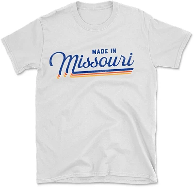 STATE LIFE Men's M MISSOURI RETRO STRIPE Short Sleeve Graphic T-shirt