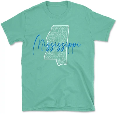 State Life Women's MISSISSIPPI INSIDE LACE Short Sleeve Graphic T-shirt