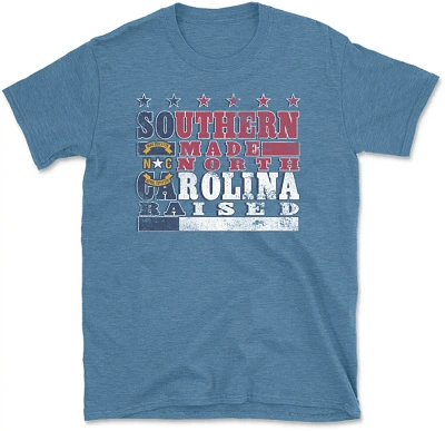 State Life Men's NORTH CAROLINA MADE AND RAISED Short Sleeve Graphic T-shirt