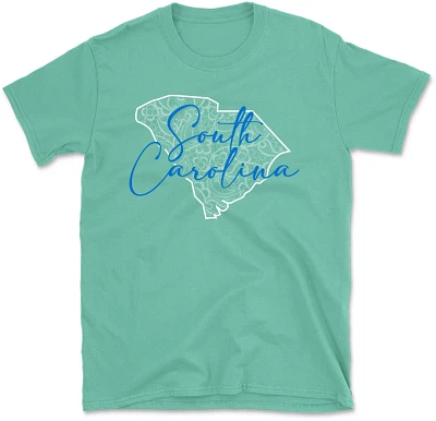 State Life Women's SOUTH CAROLINA INSIDE LACE Short Sleeve Graphic T-shirt