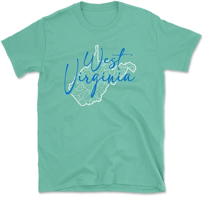 State Life Women's WEST VIRGINIA INSIDE LACE Short Sleeve Graphic T-shirt