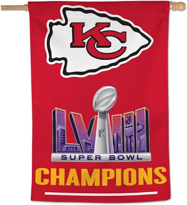 Wincraft Super Bowl LVIII Champ Kansas City Chiefs Banner 28" x 40"                                                             